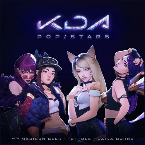 POP/STARS歌词 歌手K/DA / Madison Beer / (G)I-DLE / Jaira Burns-专辑POP/STARS-单曲《POP/STARS》LRC歌词下载