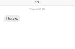 I Hate U歌词 歌手SZA-专辑I Hate U-单曲《I Hate U》LRC歌词下载
