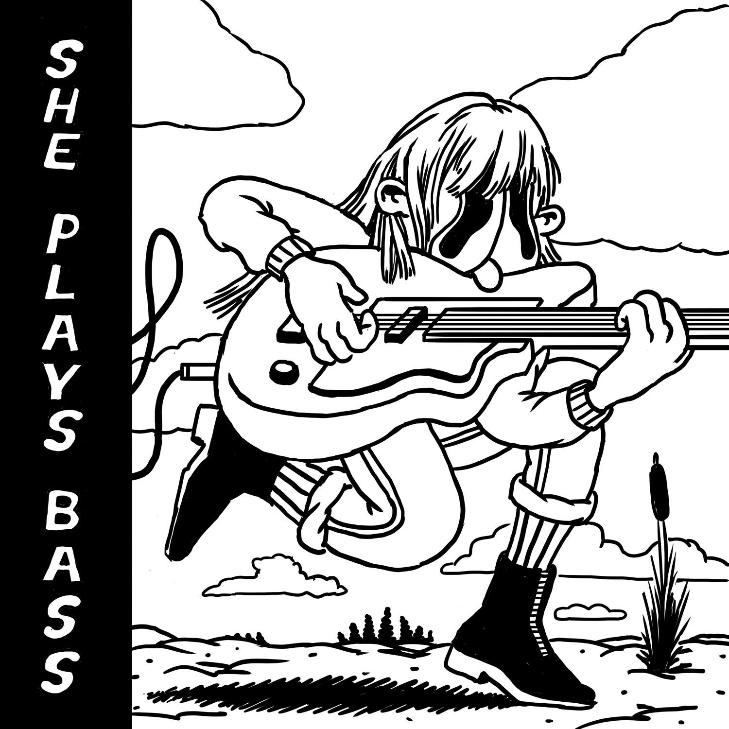 She Plays Bass歌词 歌手beabadoobee-专辑She Plays Bass-单曲《She Plays Bass》LRC歌词下载