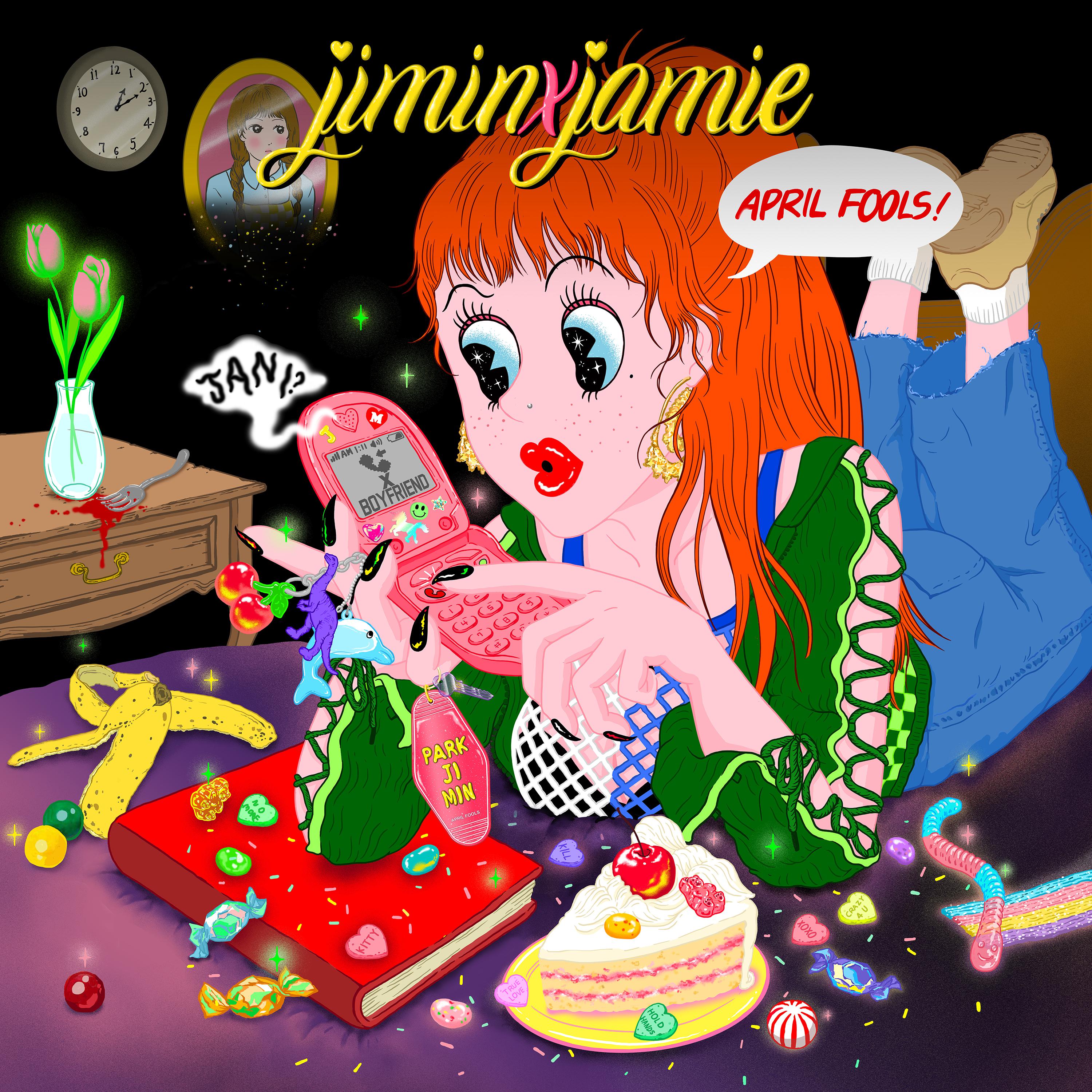 뭐니歌词 歌手JAMIE / OLNL-专辑jiminxjamie-单曲《뭐니》LRC歌词下载