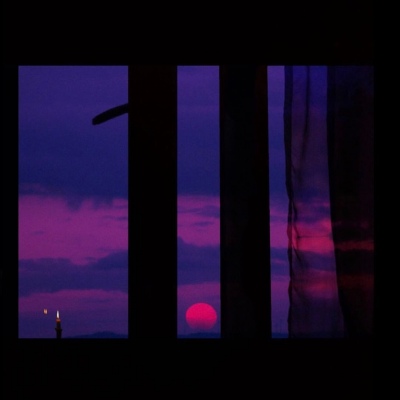 七妎：唯美日暮紫霞风景图 背景图