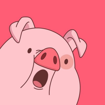 玖柠：粉红色猪猪头像(｡･ω･｡)ﾉ♡