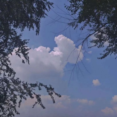 QQ头像 微信头像 客桥:ins风格意境唯美云朵天空背景图