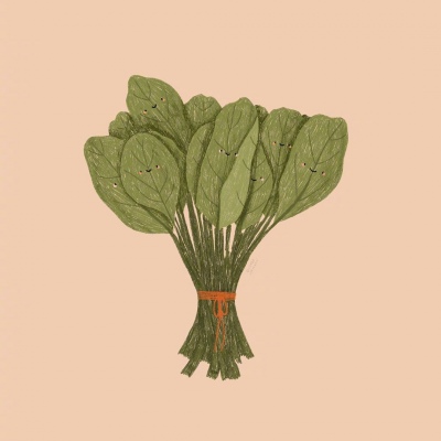 QQ头像 微信头像 蔬菜插画头像 |艺术家Lenja Lorkowski笔下的可爱蔬果插画