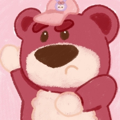QQ头像 微信头像 粉色小熊可爱头像