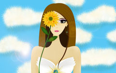 感动爱情：为你画一张向日葵的脸