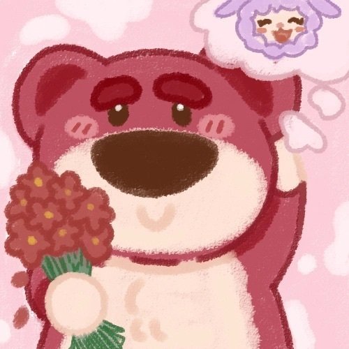 【可爱草莓熊头像】